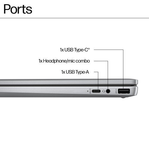 HP Chromebook x360 14b-cd0002na Intel® N N100 35.6 cm (14") Touchscreen HD 4 GB LPDDR5-SDRAM 128 GB eUFS Wi-Fi 6 (802.11ax) ChromeOS Silver