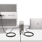 StarTech.com 6ft (2m) Active Thunderbolt 4 Cable, 40Gbps, 100W Power Delivery, 4K/8K Video, Intel-Certified Thunderbolt Cable - Compatible w/ USB4/Thunderbolt 4/ USB 3.2/ USB Type-C/DisplayPort/Thunderbolt 3