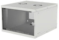 Intellinet 19" Network Cabinet - Wall Mount (Basic), 6U, 400mm Deep, Grey, Flatpack, Max 50kg, Usable Depth 340mm, Glass Door, Rack, Parts for wall installation (eg screws and rawl plugs) not included