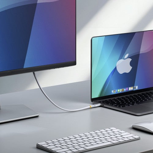 StarTech.com 2m (6ft) USB4 Cable, 20Gbps, USB-IF Certified USB-C Cable, 240W PD EPR, 4K 120Hz DP 1.4, TPE Jacket, White USB-C Cord