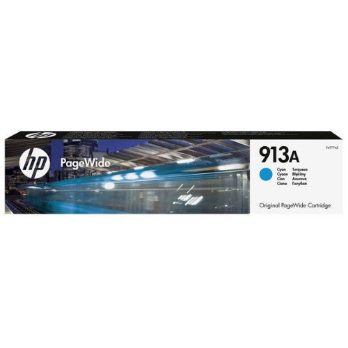 HP F6T77AE/913A Ink cartridge cyan, 3K pages ISO/IEC 24711 37ml for HP PageWide P 55250/Pro 352/Pro 452/Pro 477