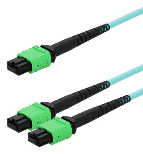 AddOn Networks ADD-AMPO-2AMPO5M5OM4LZ InfiniBand/fibre optic cable 5 m MPO 2x MPO OFNG Aqua colour, Green