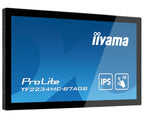 iiyama ProLite TF2234MC-B7AGB computer monitor 54.6 cm (21.5") 1920 x 1080 pixels Full HD LED Touchscreen Multi-user Black