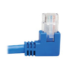 Tripp Lite N204-015-BL-RA Right-Angle Cat6 Gigabit Molded UTP Ethernet Cable (RJ45 Right-Angle M to RJ45 M), Blue, 15 ft. (4.57 m)