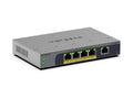 NETGEAR GS105EPP Unmanaged Gigabit Ethernet (10/100/1000) Power over Ethernet (PoE) Desktop/Wall-Mounting Grey