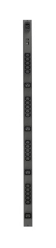 Vertiv Geist rPDU, basic, 0U, input C20 230V 16A, outputs (20)C13 | (4)C19 power distribution unit (PDU) 24 AC outlet(s) Black