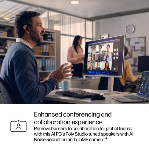 HP EliteBook 6 G1i 16 inch Notebook AI PC Wolf Pro Security Edition Intel Core Ultra 5 235U Laptop 40.6 cm (16") Touchscreen WUXGA 16 GB DDR5-SDRAM 512 GB SSD Wi-Fi 7 (802.11be) Windows 11 Pro Silver