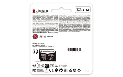 Kingston Technology 1TB microSDXC Canvas Go Plus Gen4 200R A2 U3 Single Pack w/o ADP