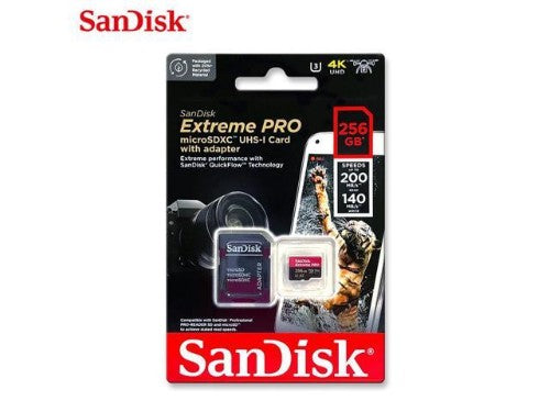 SanDisk Extreme PRO 256 GB MicroSDXC UHS-I Class 10