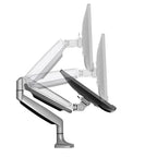 StarTech.com Desk Mount Monitor Arm - Heavy Duty Ergonomic VESA Monitor Arm - Single 32" (19.8lb/9kg) Display - Full Motion, Height Adjustable, Articulating - Aluminum - C-Clamp/Grommet - Silver