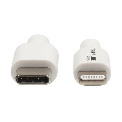 Tripp Lite M102-003-WH USB-C to Lightning Sync/Charge Cable (M/M), MFi Certified, White, 3 ft. (0.9 m)
