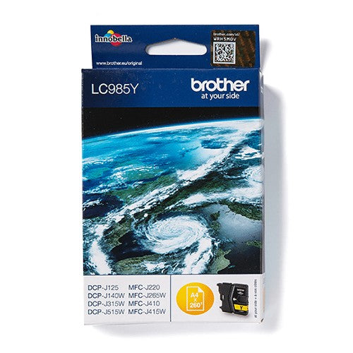 Brother LC-985Y Ink cartridge yellow, 260 pages ISO/IEC 24711 4,8ml for Brother DCP-J 125