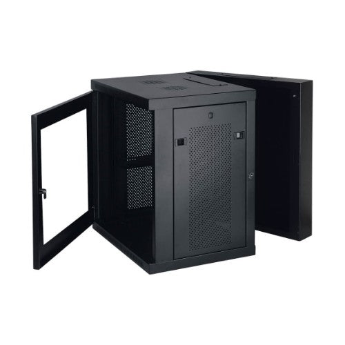 Tripp Lite SRW12USG SmartRack 12U Low-Profile Switch-Depth Wall-Mount Small Rack Enclosure, Clear Acrylic Window, Hinged Back