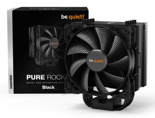 be quiet! Pure Rock 2 Black CPU Cooler, Single 120mm PWM Fan, For Intel Socket: 1700/1200 / 2066 / 1150 / 1151 / 1155 / 2011(-3) square ILM; For AMD Socket: AM4 / AM3(+), 150W TDP, 155mm Height