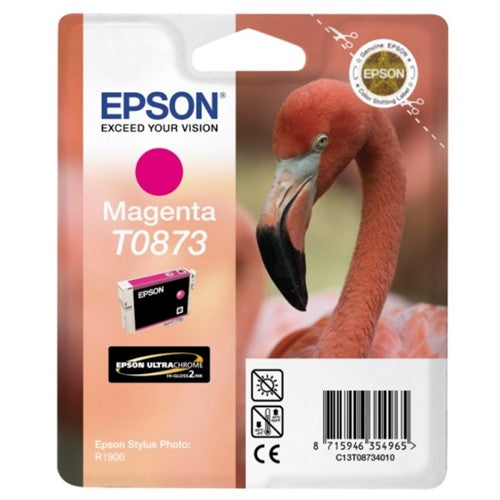 Epson C13T08734010/T0873 Ink cartridge magenta, 890 pages ISO/IEC 24711 11,4ml for Epson Stylus Photo R 1900