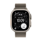 Apple Watch Ultra 3 GPS + Cellular 49mm Natural Titanium Case with Natural Titanium Milanese Loop - Small