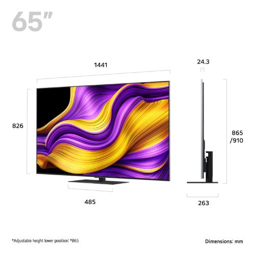 LG OLED65G56LS.AEK TV 165.1 cm (65") 4K Ultra HD Smart TV Wi-Fi Metallic