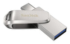 SanDisk Ultra Dual Drive Luxe USB flash drive 2 TB USB Type-A / USB Type-C 3.2 Gen 1 (3.1 Gen 1) Silver