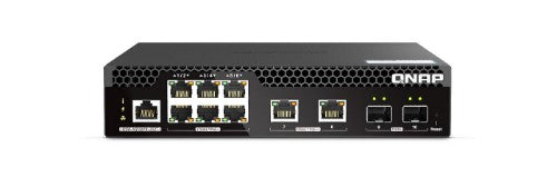 QNAP QSW-M2106PR-2S2T network switch Managed L2 10G Ethernet (100/1000/10000) Power over Ethernet (PoE) 1U Black