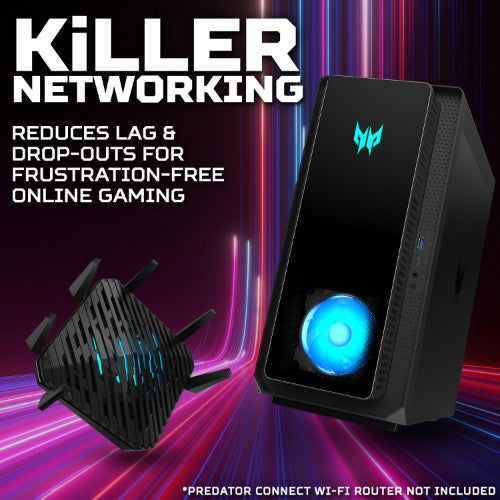 Acer Predator Orion 3000 gaming desktop (PO3-655) - Intel Core i5-14400F, Nvidia RTX 4060, 16GB, 1TB SSD