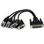 StarTech.com 4 Port PCI Express PCIe Serial Combo Card - 2 x RS232 2 x RS422 / RS485 - TAA