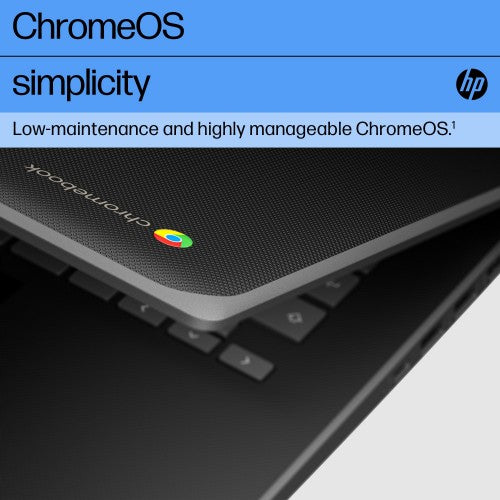 HP Fortis G1i 14 Chromebook Intel® N N150 35.6 cm (14") HD 4 GB LPDDR5-SDRAM 32 GB eMMC Wi-Fi 6 (802.11ax) ChromeOS Black