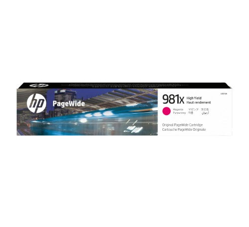 HP L0R10A/981X Ink cartridge magenta, 10K pages ISO/IEC 19798 114,5ml for HP PageWide E 58650/556