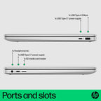 HP Chromebook 15a-nb0006na Intel® N N100 39.6 cm (15.6") HD 4 GB LPDDR5-SDRAM 128 GB UFS Wi-Fi 6 (802.11ax) ChromeOS Silver