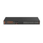 SilverNet SIL 54424MP network switch Managed L3 Gigabit Ethernet (10/100/1000) Power over Ethernet (PoE) 1U Black
