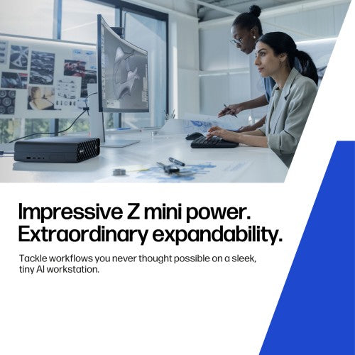 HP Z2 Mini G1i Intel Core Ultra 9 285K 64 GB DDR5-SDRAM 1 TB SSD NVIDIA RTX 4000 Ada Windows 11 Pro Mini PC Workstation AI Workstation, AI PC Black