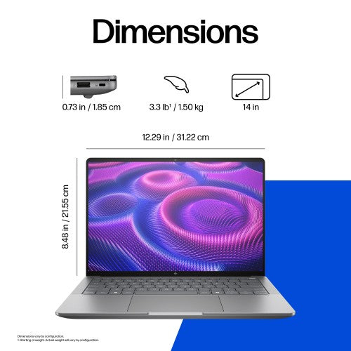 HP ZBook Ultra G1a Copilot+ PC AMD Ryzen AI Max+ PRO PRO 395 Mobile workstation 35.6 cm (14") Touchscreen 2.8K 128 GB LPDDR5x-SDRAM 2 TB SSD Wi-Fi 7 (802.11be) Windows 11 Pro AI Workstation, AI PC Silver