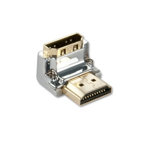Lindy CROMO HDMI Male to HDMI Female 90 Degree Right Angle Adapter - Down