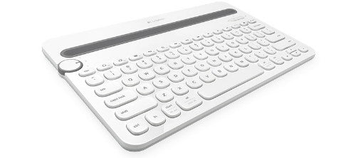 Logitech K480 QWERTZ Swiss Bluetooth Grey, White