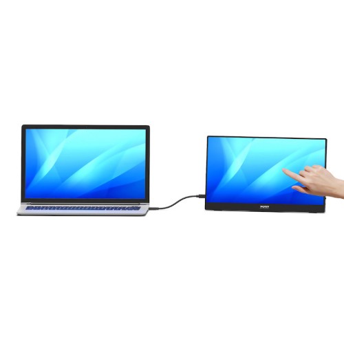 Port Designs 902101T computer monitor 39.6 cm (15.6") 1920 x 1080 pixels Full HD LCD Touchscreen Black
