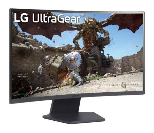 LG LG UltraGear 27GS60QC-B - LED monitor - gaming - curved - 27" - 2560 x 1440 QHD @ 180 Hz - VA - 300 cd/m? - 3000:1 - HDR10 - 1 ms - 2xHDMI, DisplayPort - purple, dark grey