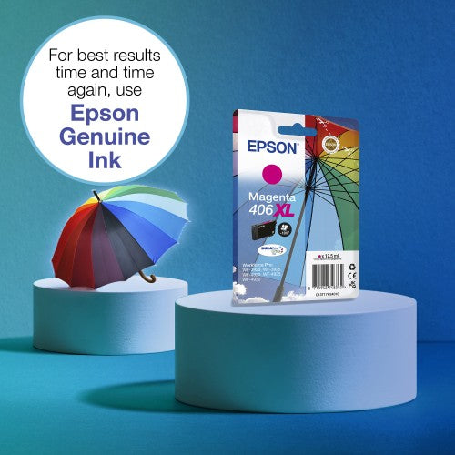 Epson C13T17H34020/406XL Ink cartridge magenta high-capacity Blister 12.5ml for Epson  WF-3920