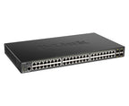 D-Link 48-port Gigabit Smart Managed Switch with 4 x 10G SFP+, 370Watts