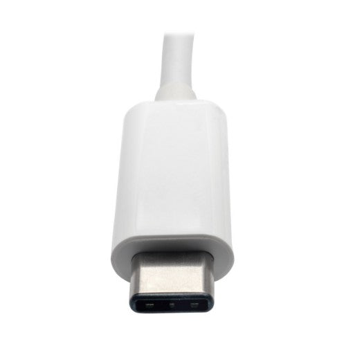 Tripp Lite U444-06N-HU-C USB-C to HDMI Adapter with USB 3.x (5Gbps) Hub Port and PD Charging, HDCP, White