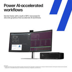 HP Z2 G1i Intel Core Ultra 7 265 32 GB DDR5-SDRAM 1 TB SSD NVIDIA RTX A400 Windows 11 Pro SFF Workstation AI Workstation, AI PC Black