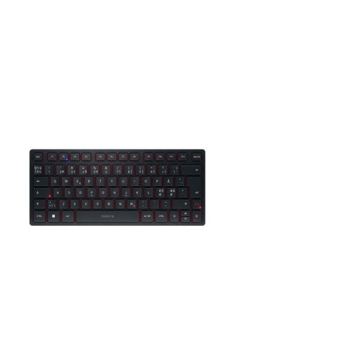CHERRY KW 9200 MINI keyboard Universal USB + RF Wireless + Bluetooth QWERTY Nordic Black