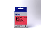 Epson C53S653001/LK-3RBP DirectLabel-etikettes black on red 9mm x 9m for Epson LabelWorks 4-18mm/36mm/6-12mm/6-18mm/6-24mm