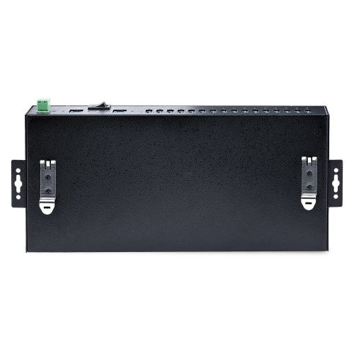 StarTech.com 16-Port Industrial USB 3.0 Hub 5Gbps, Metal, DIN/Surface/Rack Mountable, ESD Protection, Terminal Block Power, up to 120W Shared USB Charging, Dual-Host Hub/Switch - TAA