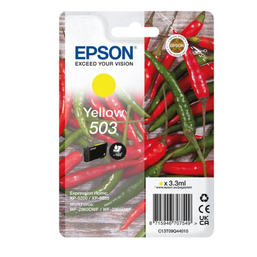 Epson C13T09Q44010/503 Ink cartridge yellow, 165 pages 3,3ml for Epson XP-5200