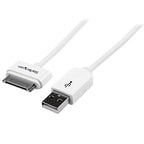 StarTech.com 1m (3 ft) Apple 30-pin Dock Connector to USB Cable for iPhone / iPod / iPad with Stepped Connector