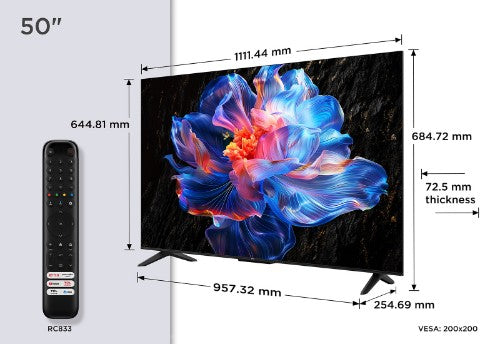TCL 50V6C-UK TV 127 cm (50") 4K Ultra HD Smart TV Wi-Fi Metallic 260 cd/m²