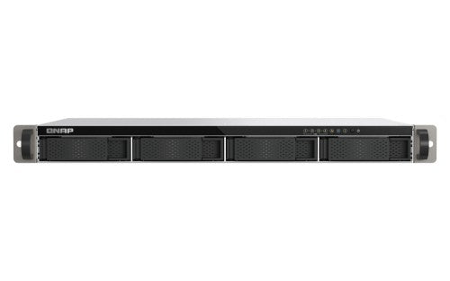 QNAP TS-432XeU NAS Rack (1U) 4 GB DDR4 0 TB QNAP QTS Black, Grey