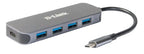 D-Link USB-C to 4-Port USB 3.0 Hub with Power Delivery