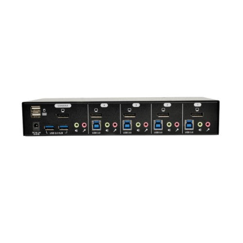 Tripp Lite B004-DPUA4-K 4-Port DisplayPort KVM Switch with Audio, Cables and USB 3.0 SuperSpeed Hub