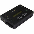 StarTech.com 1:1 Standalone Hard Drive and USB Flash Disk Duplicator and Eraser, USB Thumb Drive and SATA HDD/SSD Disk Cloner and Eraser, Hardrive Copier/Sanitizer/Wiper, LCD display, TAA
