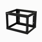 StarTech.com 2-Post 6U Heavy-Duty Wall-Mount Network Rack, 19" Open Frame Server Rack, 18" Deep, Wall Mount Data Rack for IT / AV / Patch Panel / Computer Equipment - Cage Nuts & Screws Included